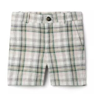 Janie and Jack Plaid Linen Shorts 18-24 Month